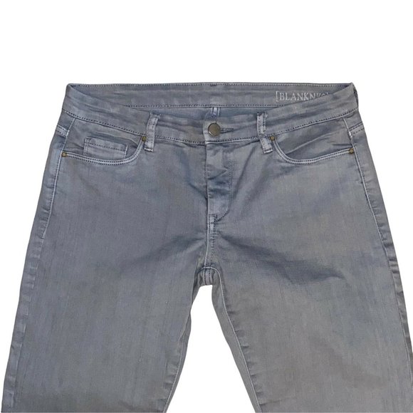 blank nyc silver gray womens denim jeans straight leg size 29 - Picture 2 of 9